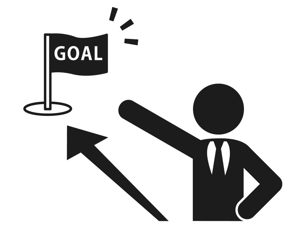 ゴールを目指している人