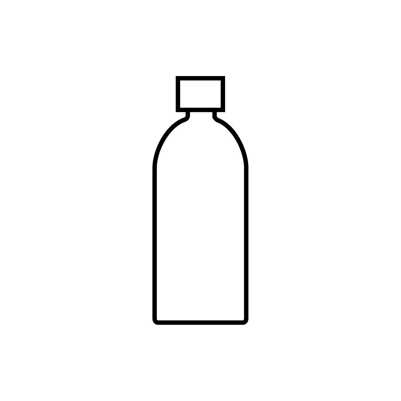5 | 神楽坂のパーソナルジム|QUALITAS神楽坂店 ミネラルウォーターのボトルのイラスト