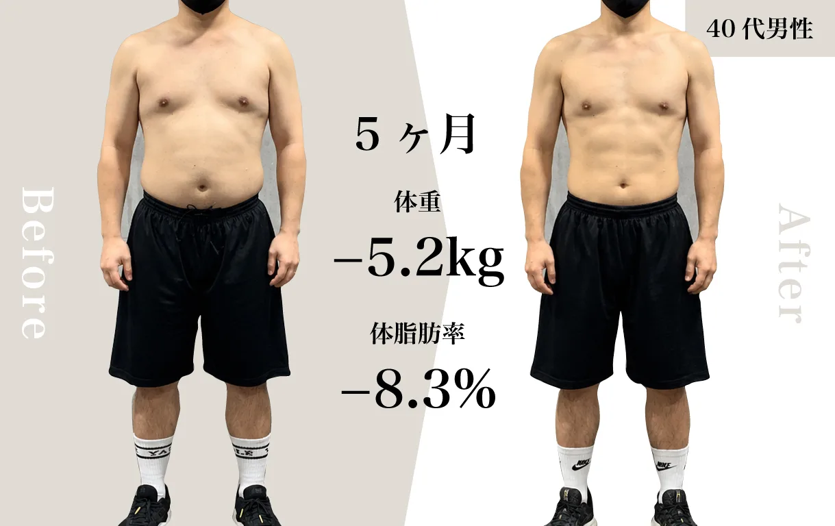 QUALITAS神楽坂店でダイエットに成功したお客様のビフォーアフター03