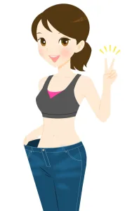 理想のボディラインの女性