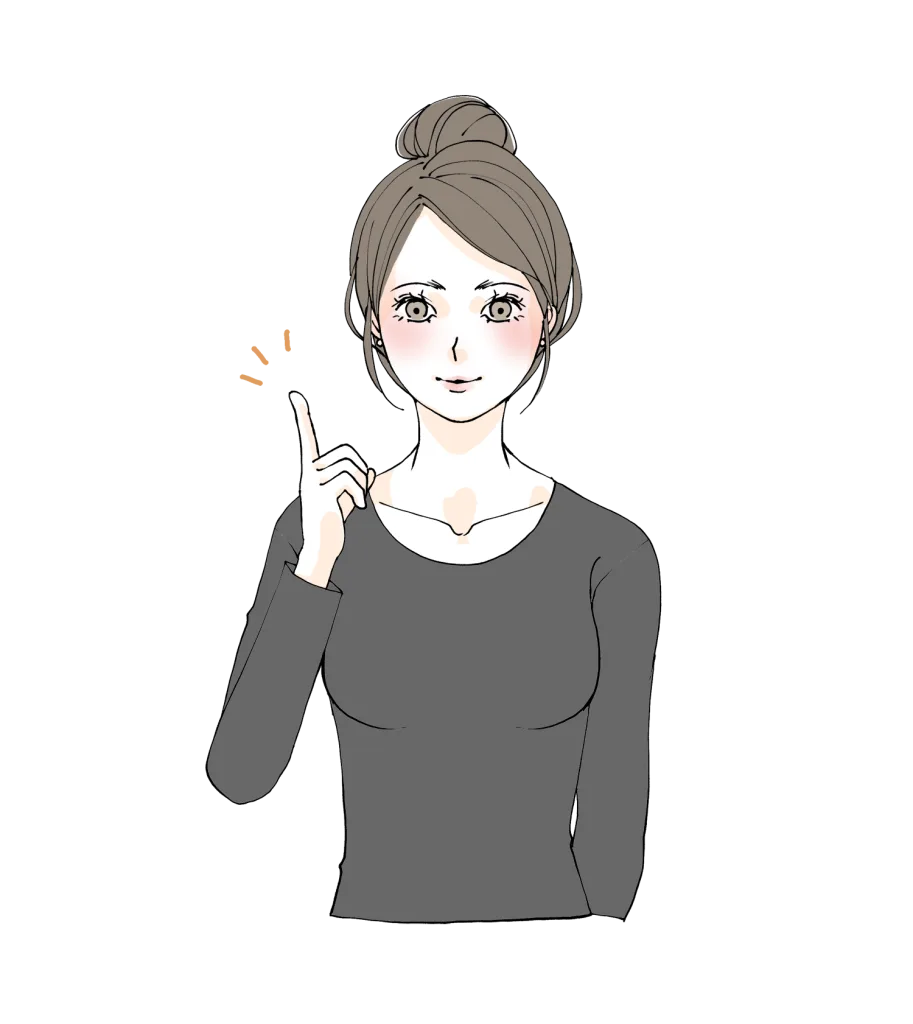 説明している女性