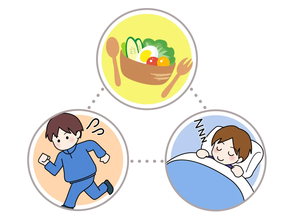 健康的な生活習慣を送る男性