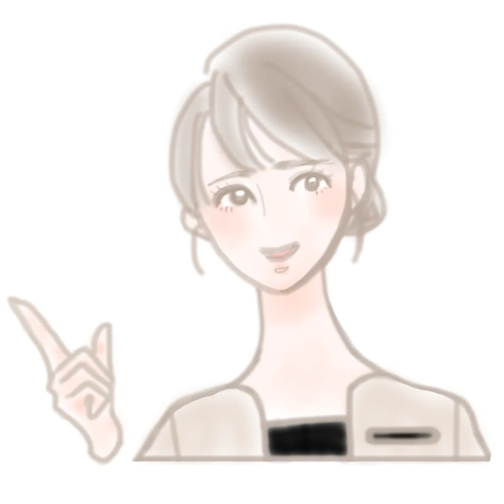 説明するエステティシャン