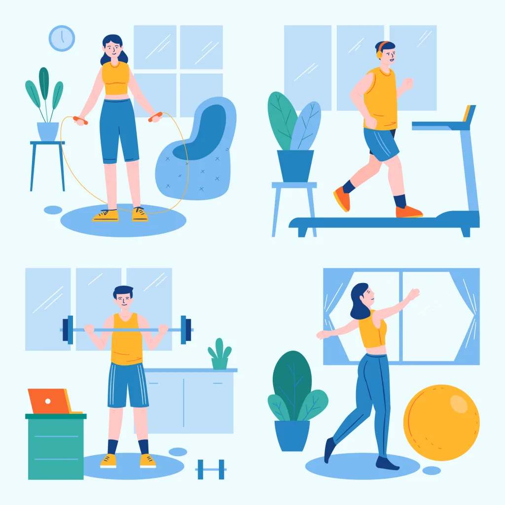 22718732 | 神楽坂のパーソナルジム|QUALITAS神楽坂店 筋トレ、ランニング、ストレッチするアイコン