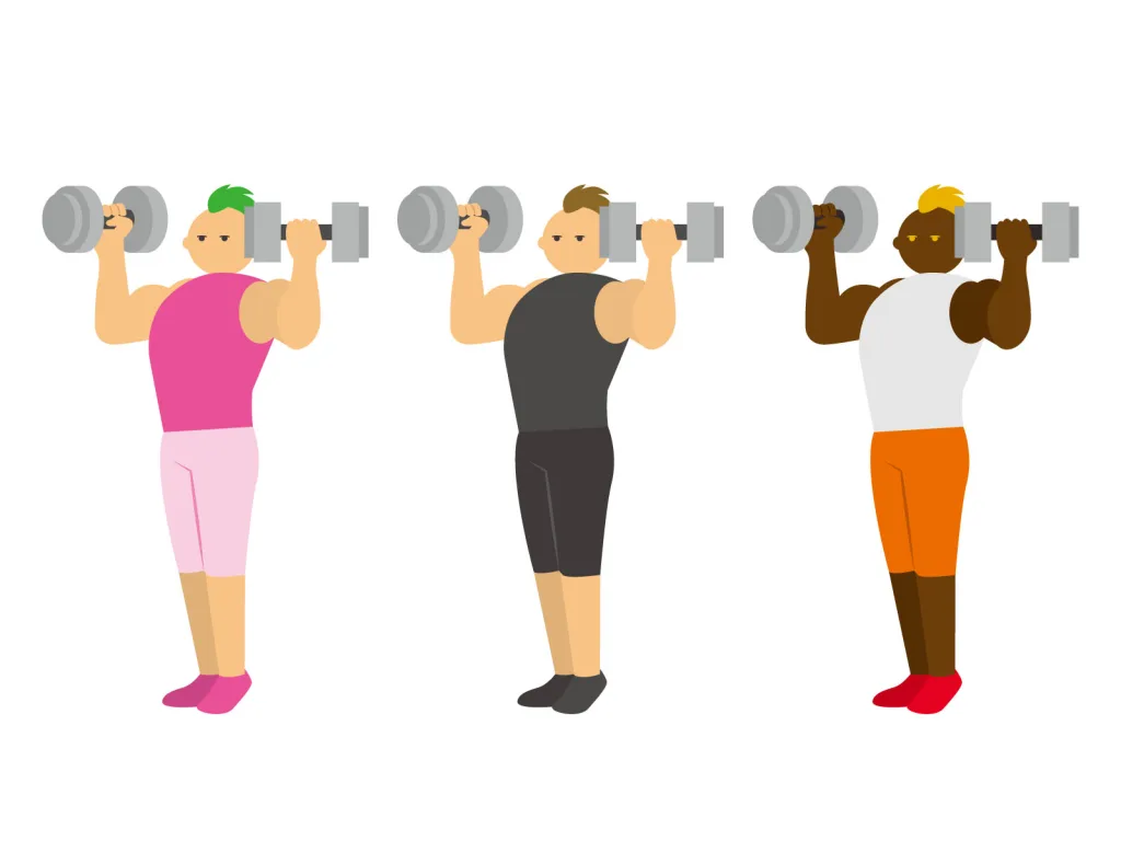 投稿ベースA | 神楽坂のパーソナルジム|QUALITAS神楽坂店 ダンベルを持つ3人