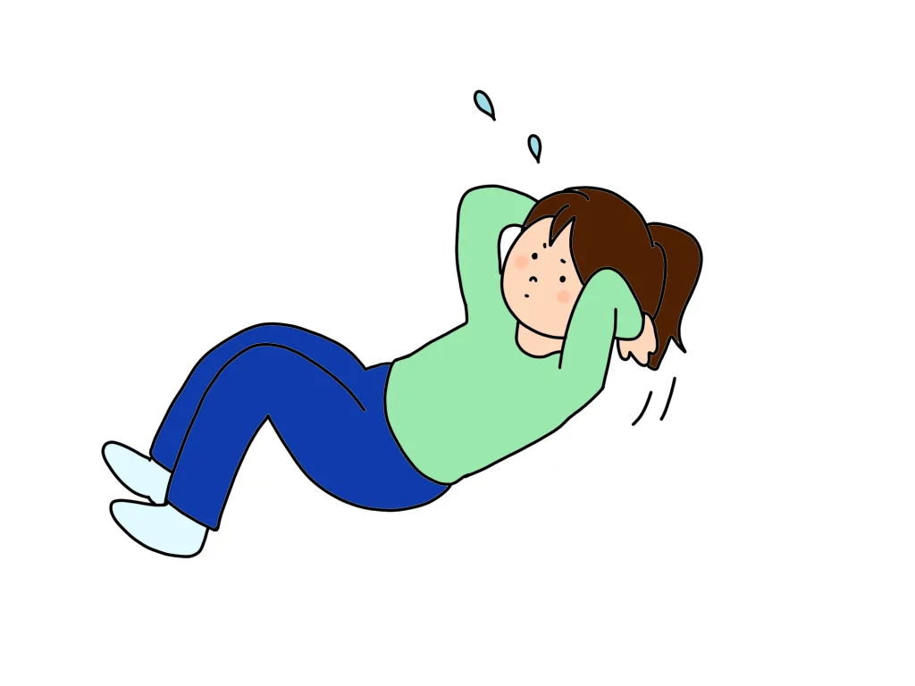 27230373 | 神楽坂のパーソナルジム|QUALITAS神楽坂店 腹筋する女性