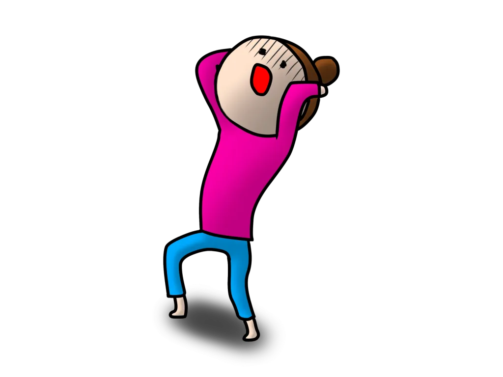 頭を抱えている女性