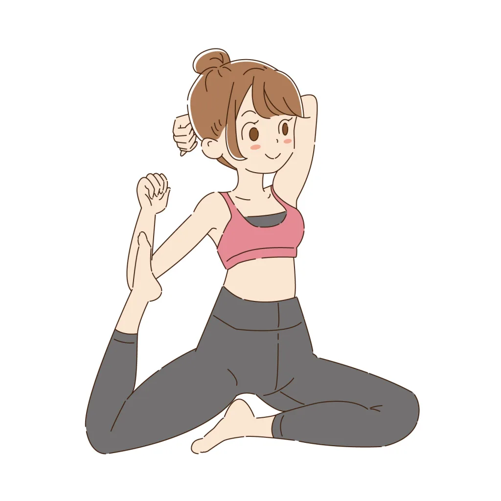 ストレッチする女性