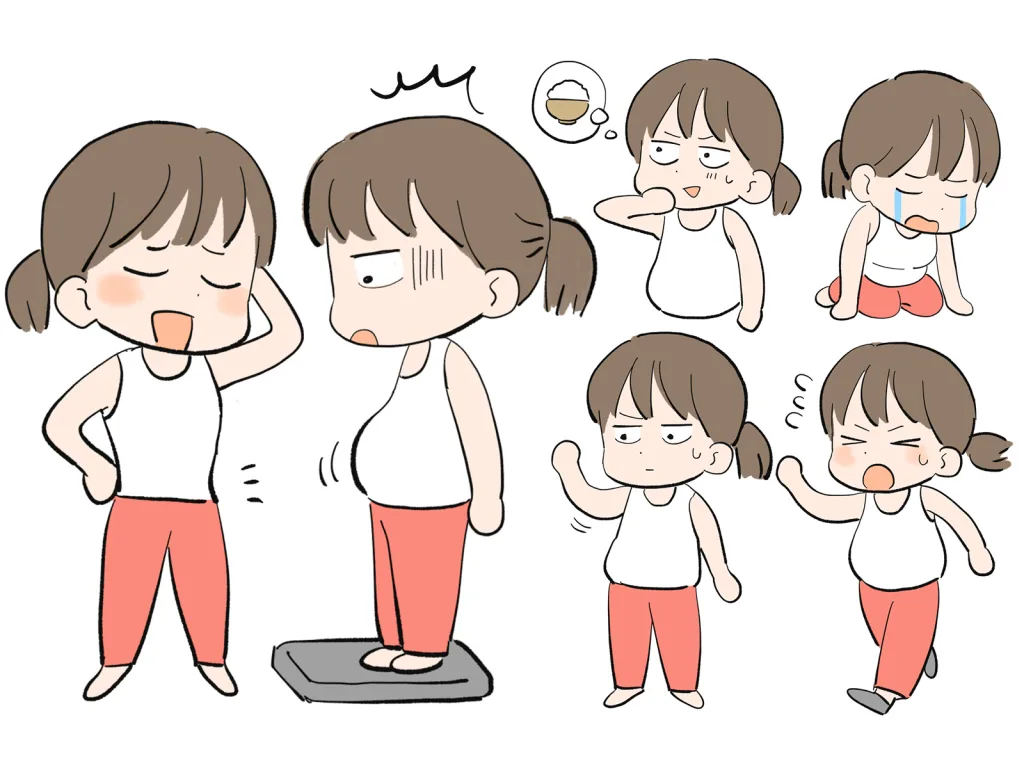 ダイエット頑張る女性