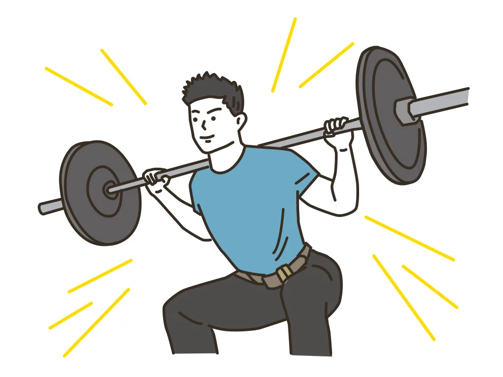 23777019 2 | 神楽坂のパーソナルジム|QUALITAS神楽坂店 バーベル担ぐ男性