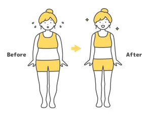 女性のビフォーアフター