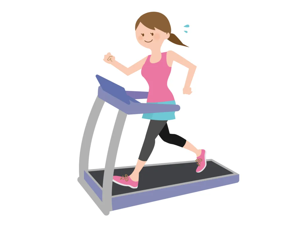 有酸素している女性