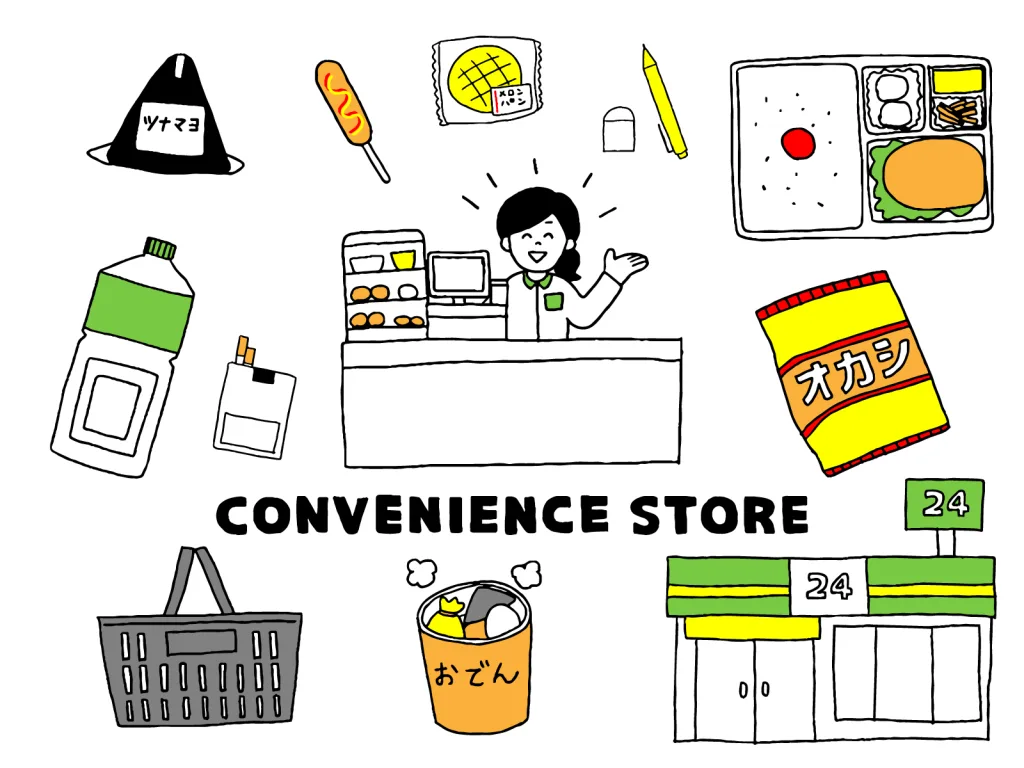 コンビニと食べ物