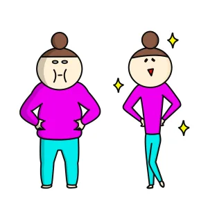 女性のビフォーアフター