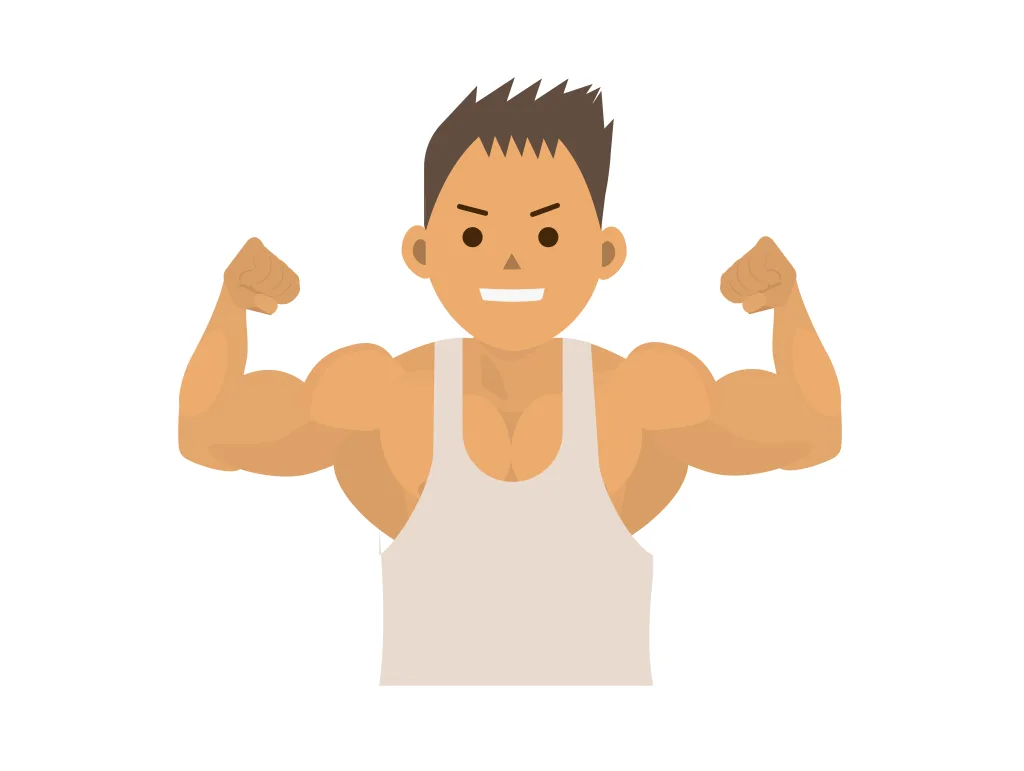 マッチョなタンクトップの男性