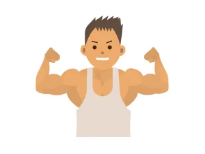 マッチョの男性