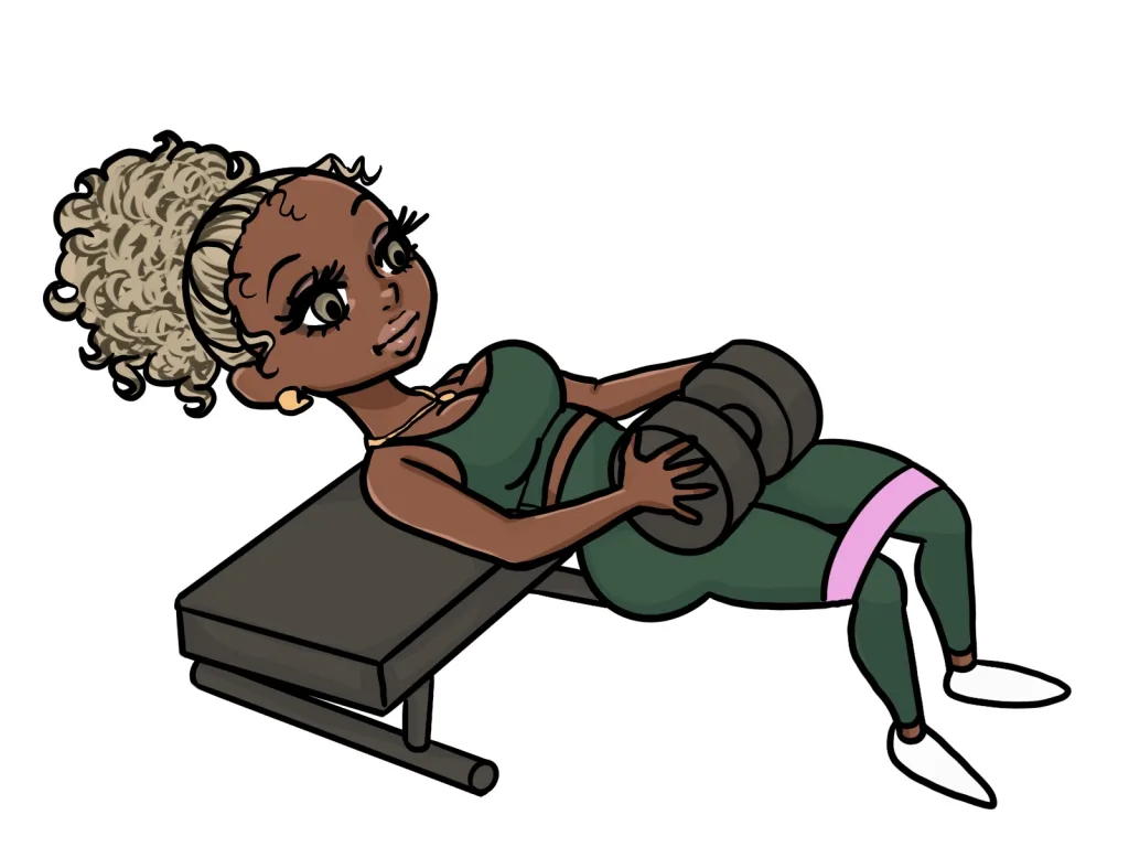 ヒップスラストする女性