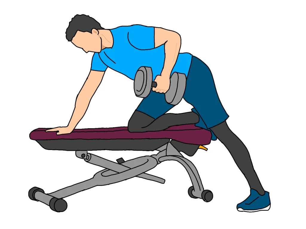 ワンハンドローする女性