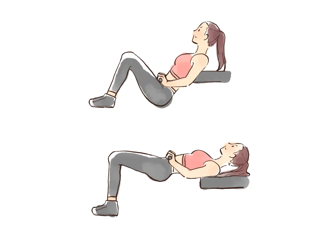 ヒップスラストする女性