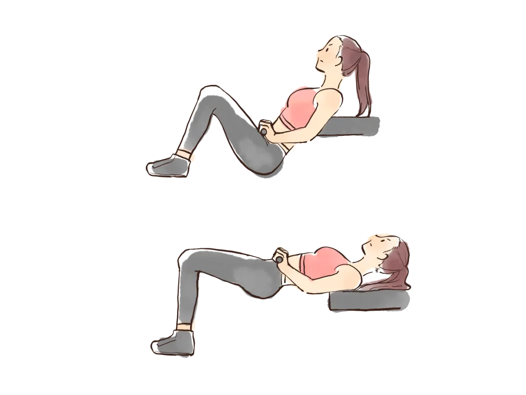 ヒップスラストをする女性