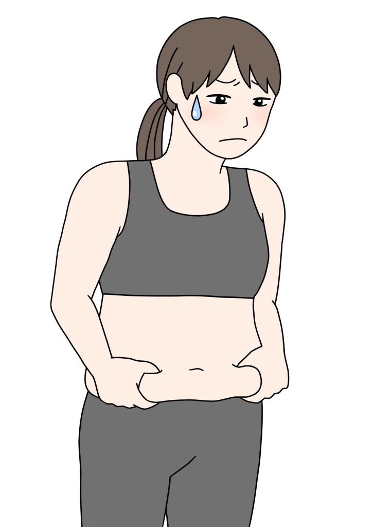 肥満に悩む女性