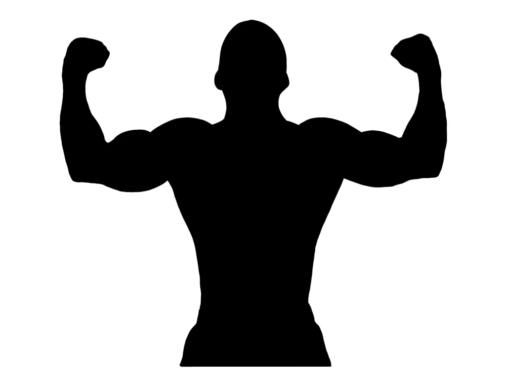 影アイコンのマッチョ