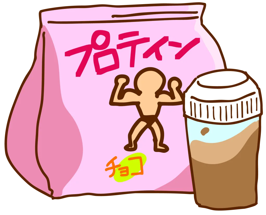 プロテインとシェイカー