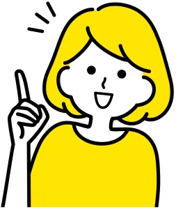 指差しする女性