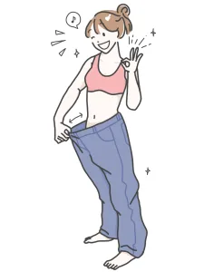 ダイエットに成功した女性