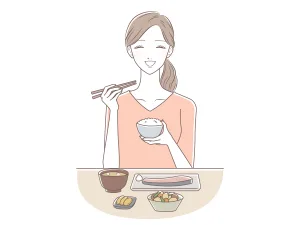 22451091 1 | 神楽坂のパーソナルジム|QUALITAS神楽坂店 健康的な食事をする女性